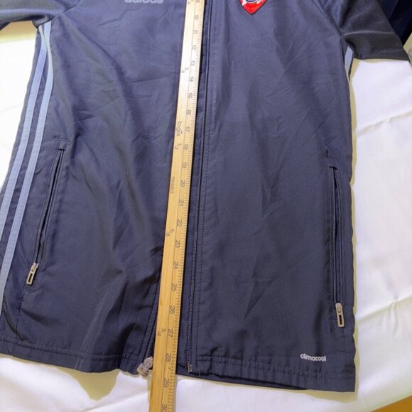 Adidas FC Bayern Munich Jacket Adult S Black Athletic GPS Soccer Full-Zip Kit - Picture 13 of 13